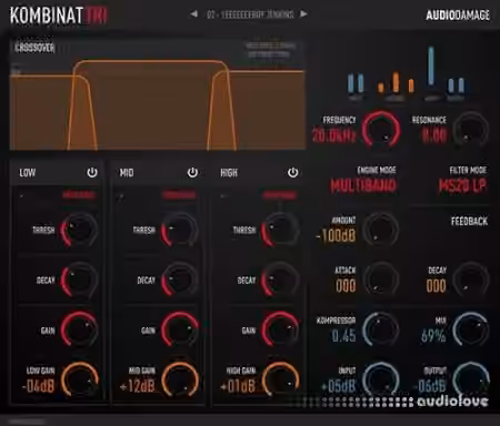 Audio Damage AD037 Kombinat Tri v3.1.0 [WiN, MacOSX]