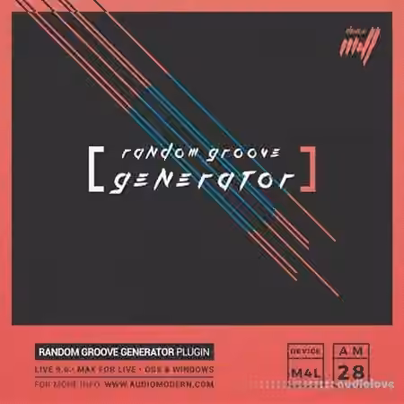 Audiomodern Random Groove Generator Pro v1.1 [Max for Live]