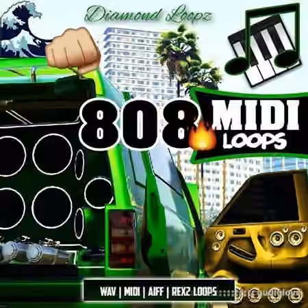 Diamond Loopz 808 Midi Loop Pack [WAV, MiDi, REX, AiFF]