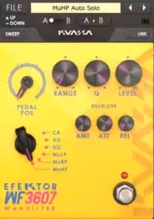 Kuassa Efektor WF3607 Wah Filter v1.2.1 [WiN, MacOSX]
